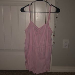 Small stretchy light pink romper